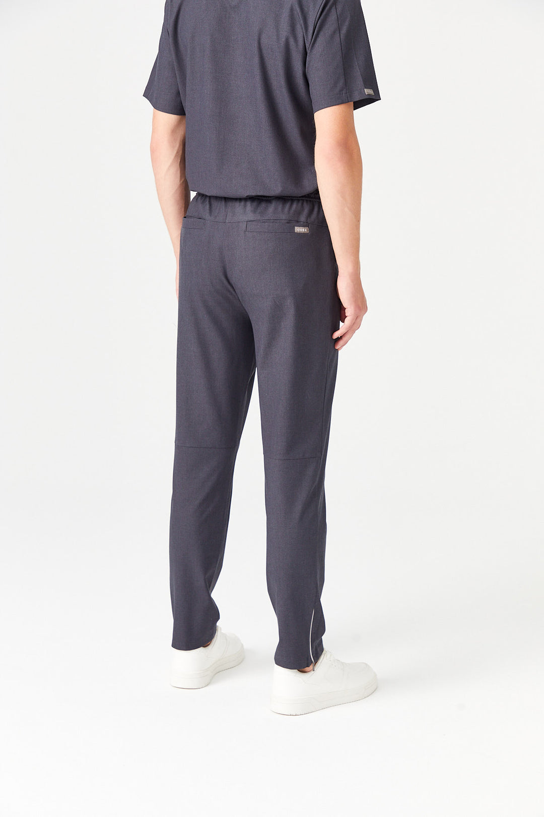 02 Erkek Fermuarlı Paça Scrub Alt -Antrasit