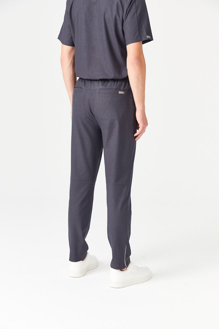 02 Erkek Fermuarlı Paça Scrub Alt -Antrasit