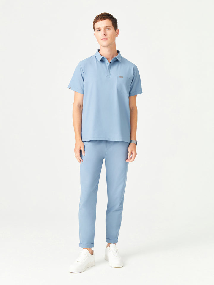 03 Erkek Duble Paça Scrub Alt - Kozmik Mavi