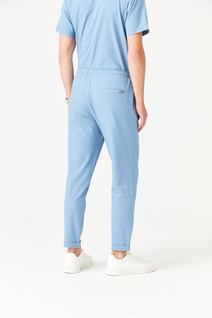 03 Erkek Duble Paça Scrub Alt - Kozmik Mavi