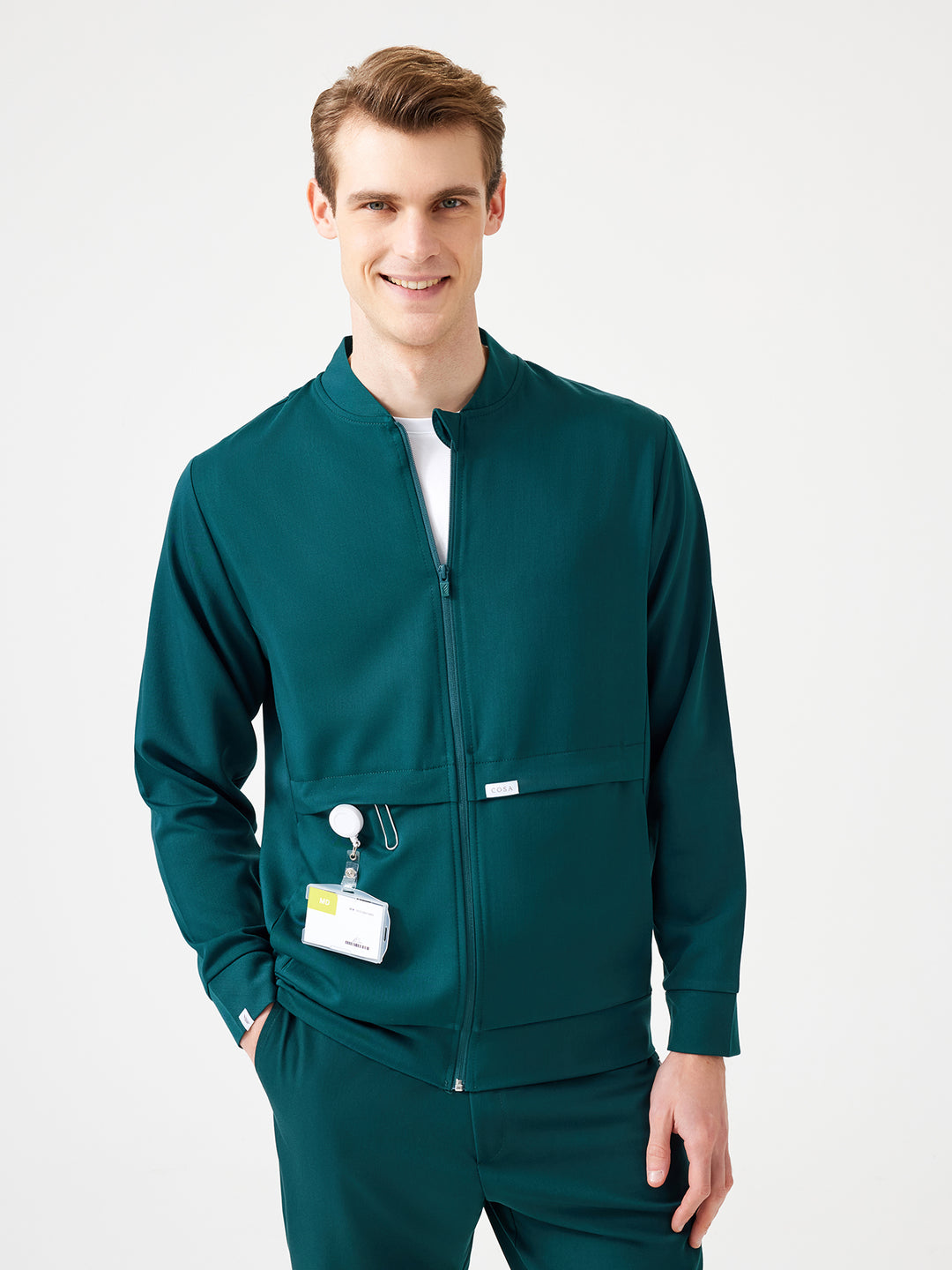 Cosa Bomber Scrub Ceket  ® Erkek - Petrol Yeşili