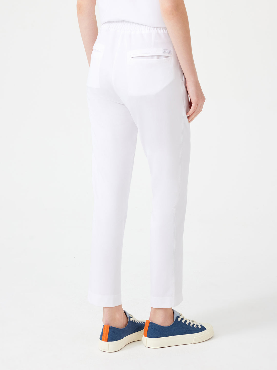 Cosa Fortius® Kadın Kontrast Dikişli Pantolon - Beyaz