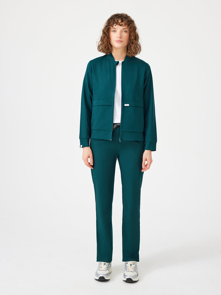Cosa Bomber Scrub Ceket  ® Kadın - Petrol Yeşili