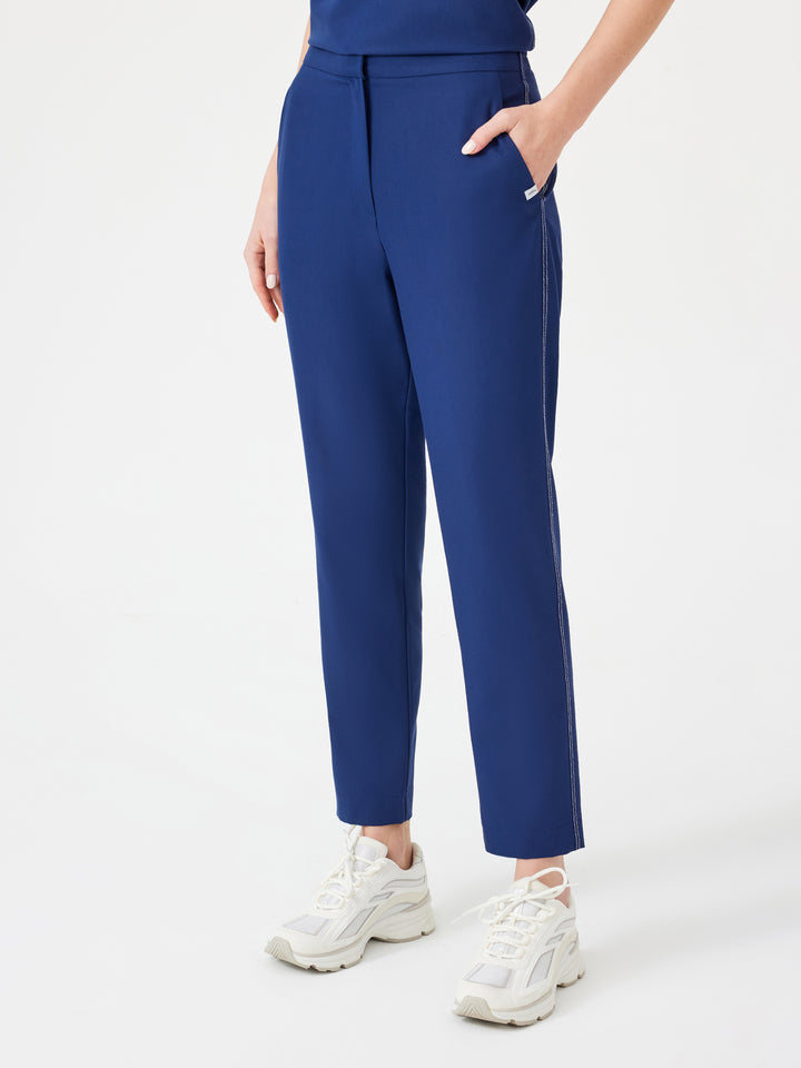 Cosa Fortius® Kadın Kontrast Dikişli Pantolon - Açık Lacivert