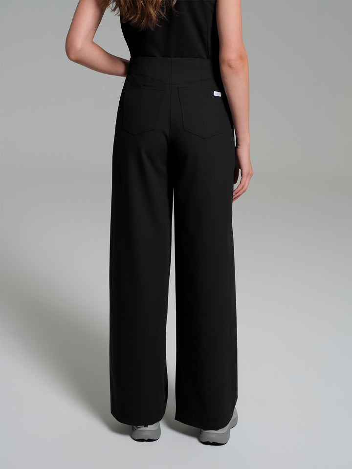 Cosa Atria® Kadın Geniş Paça Pantolon - Siyah