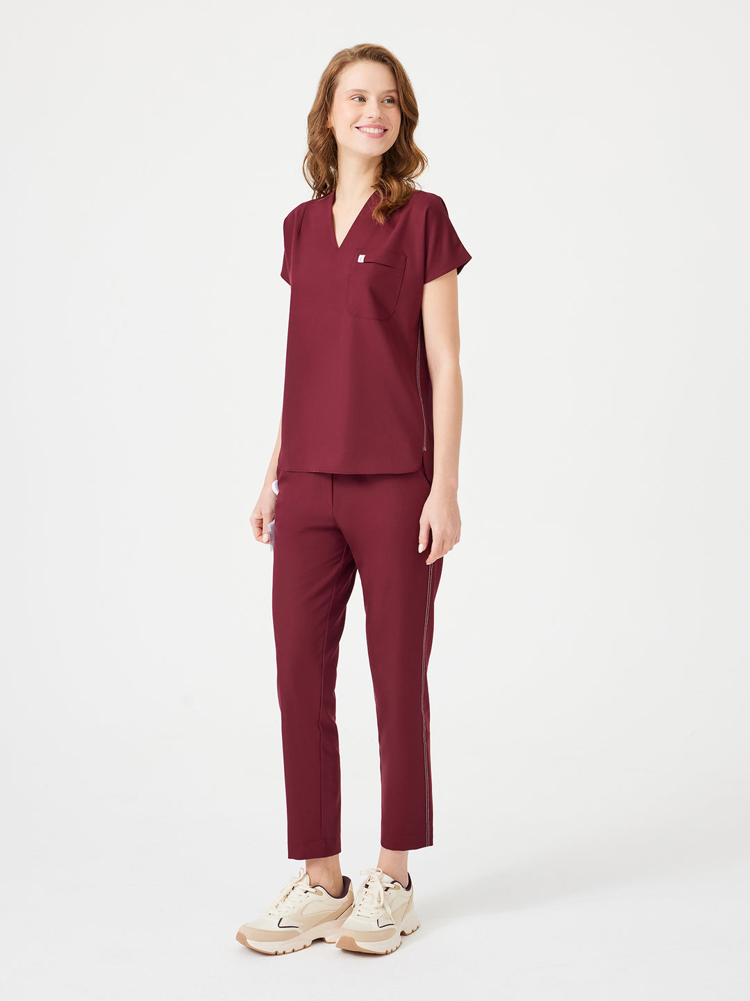 Cosa Fortius® Kadın V Yaka Üst - Bordo