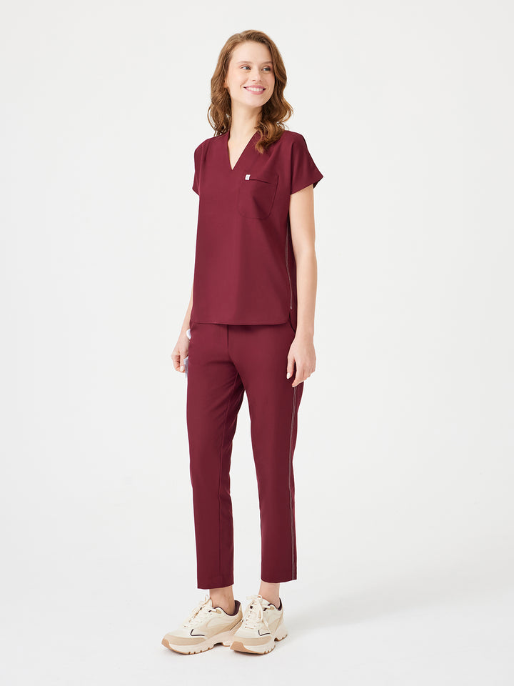 Cosa Fortius® Kadın V Yaka Üst - Bordo