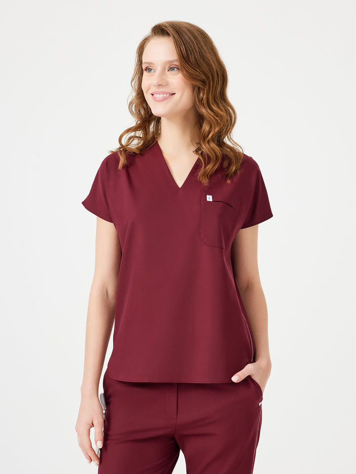 Cosa Fortius® Kadın V Yaka Üst - Bordo