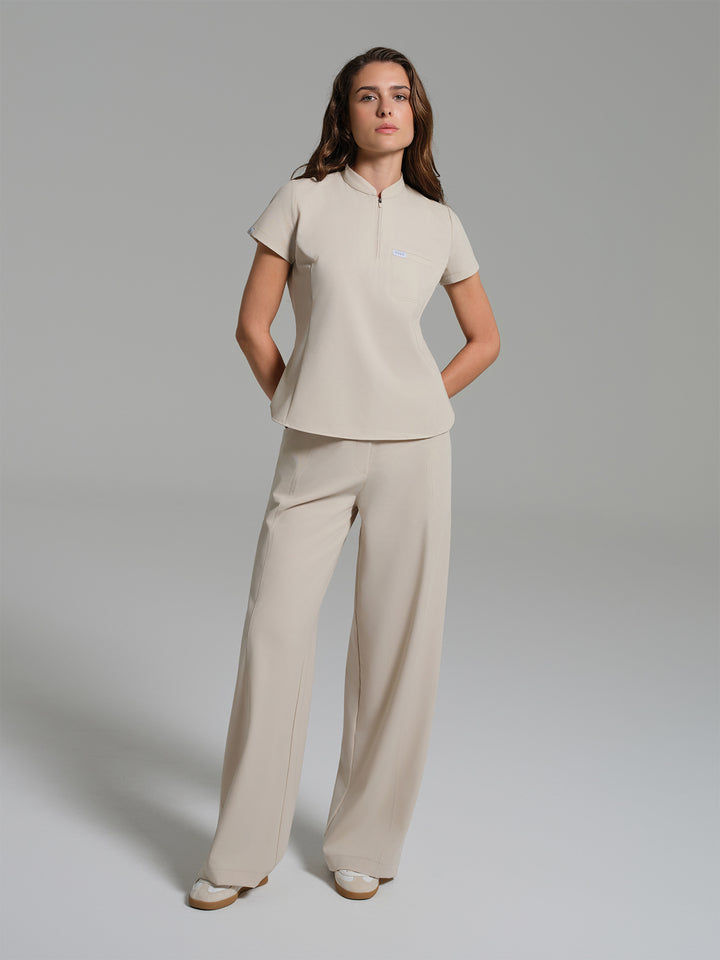 Cosa Atria® Kadın Geniş Paça Pantolon - Açık Bej