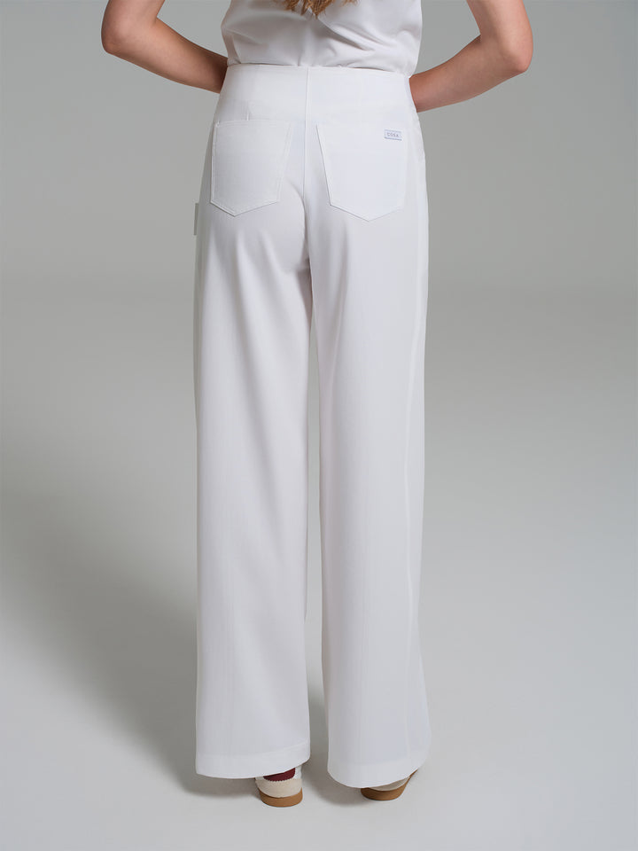 Cosa Atria® Kadın Geniş Paça Pantolon - Beyaz