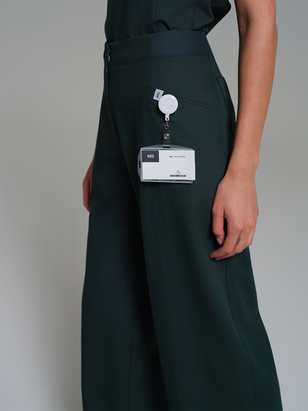 Cosa Atria® Kadın Geniş Paça Pantolon - Petrol Yeşili