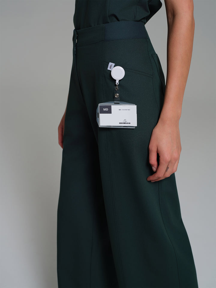 Cosa Atria® Kadın Geniş Paça Pantolon - Petrol Yeşili
