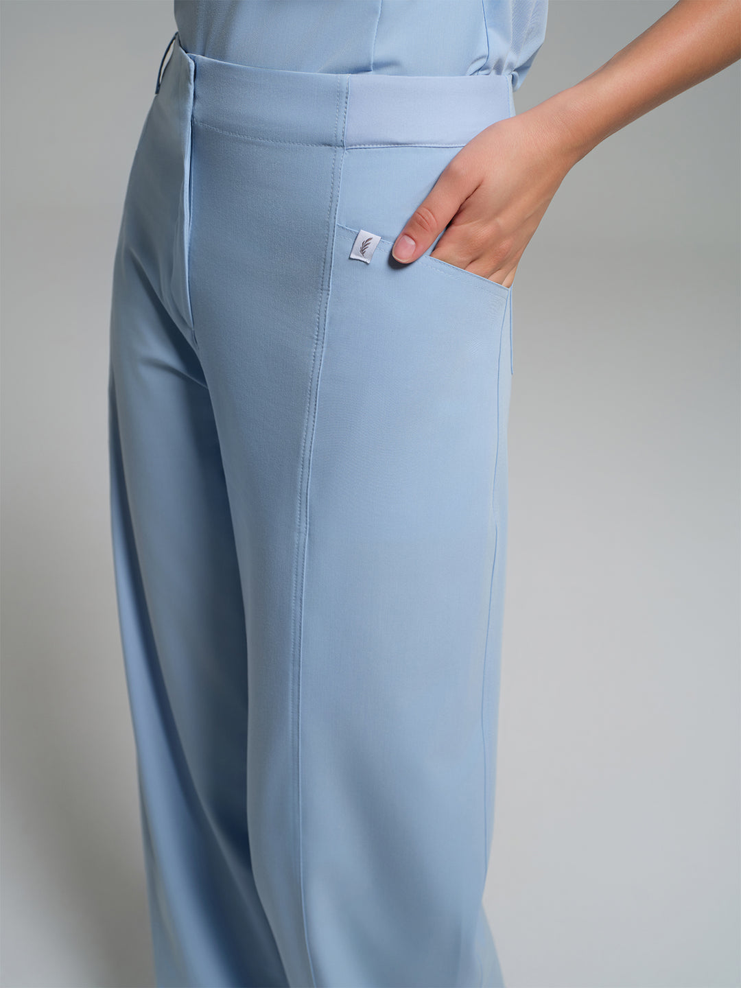 Cosa Atria® Kadın Geniş Paça Pantolon - Buz Mavi