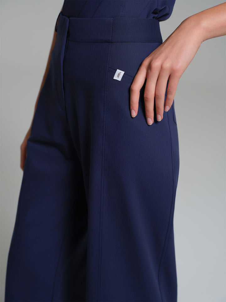 Cosa Atria® Kadın Geniş Paça Pantolon - Açık Lacivert