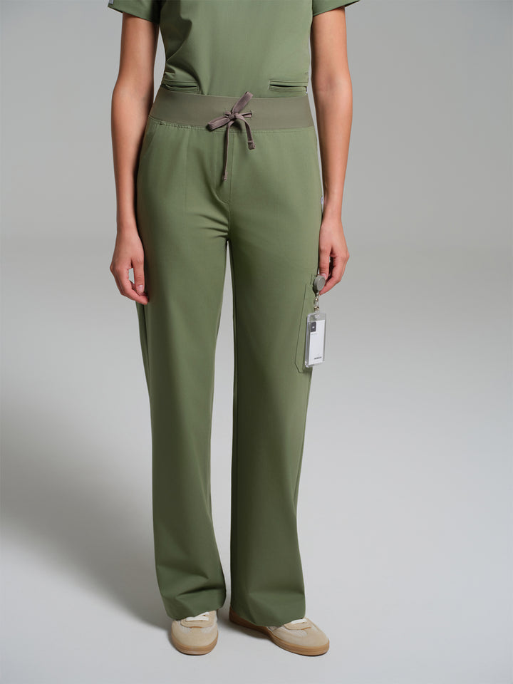 Cosa Lena® Kadın Wide Leg Pantolon - Çağla Yeşili