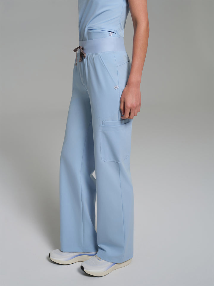 Cosa Lena® Kadın Wide Leg Pantolon - Buz Mavi