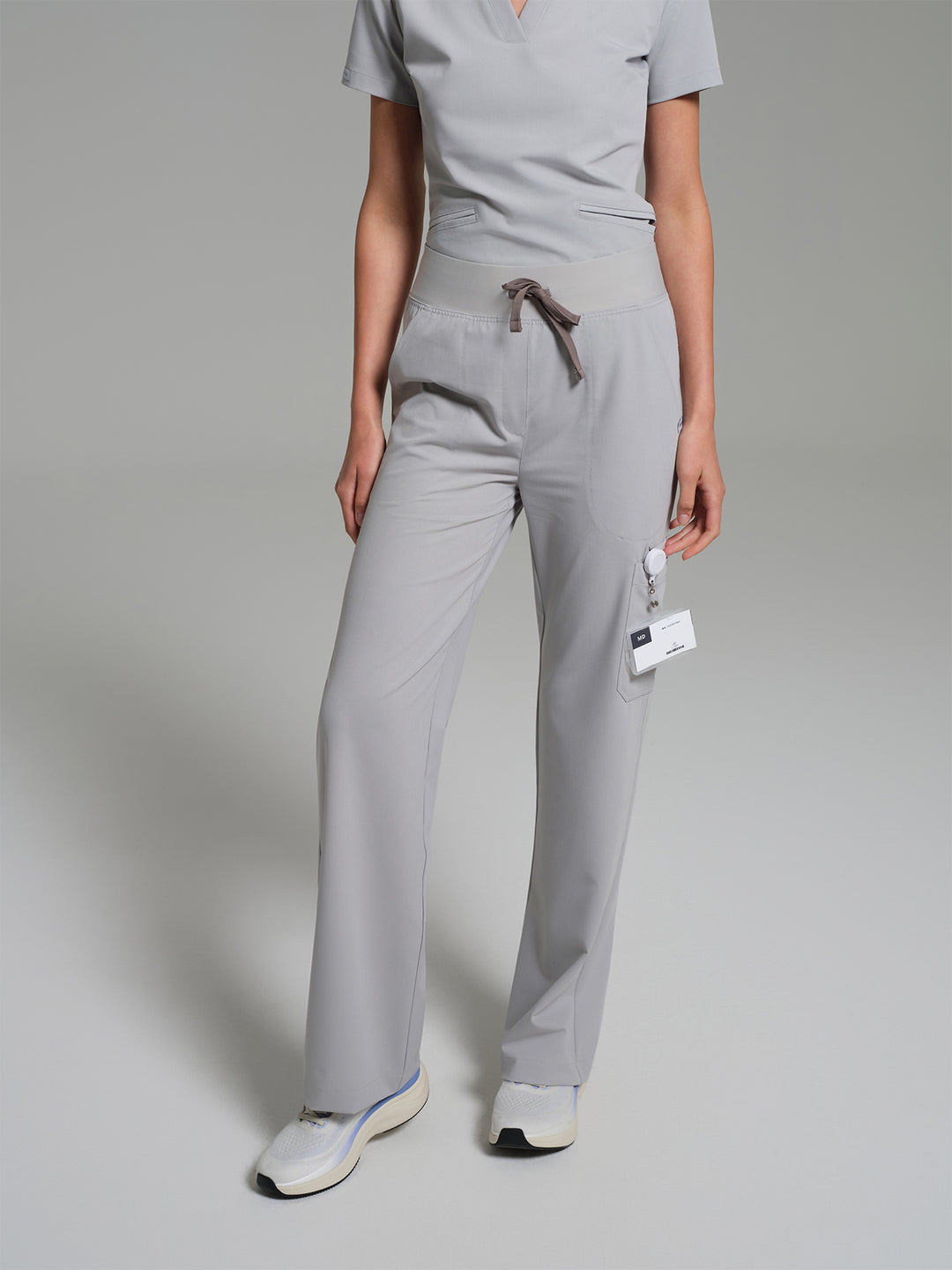 Cosa Lena® Kadın Wide Leg Pantolon - Açık Gri