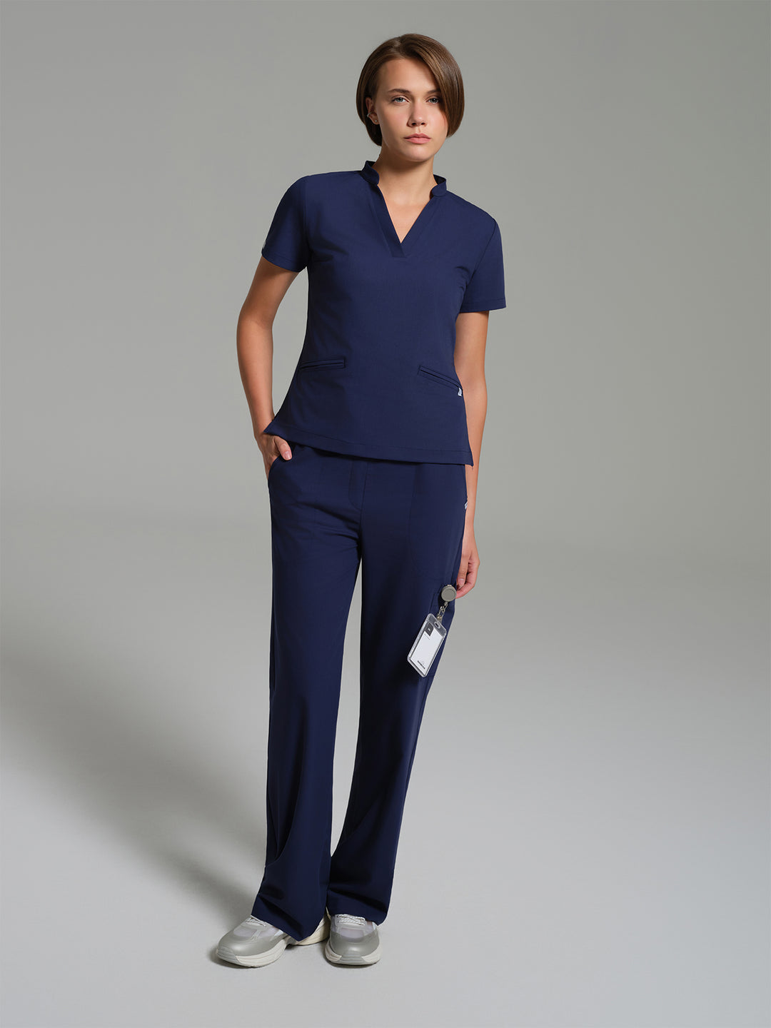 Cosa Lena® Kadın Wide Leg Pantolon - Açık Lacivert