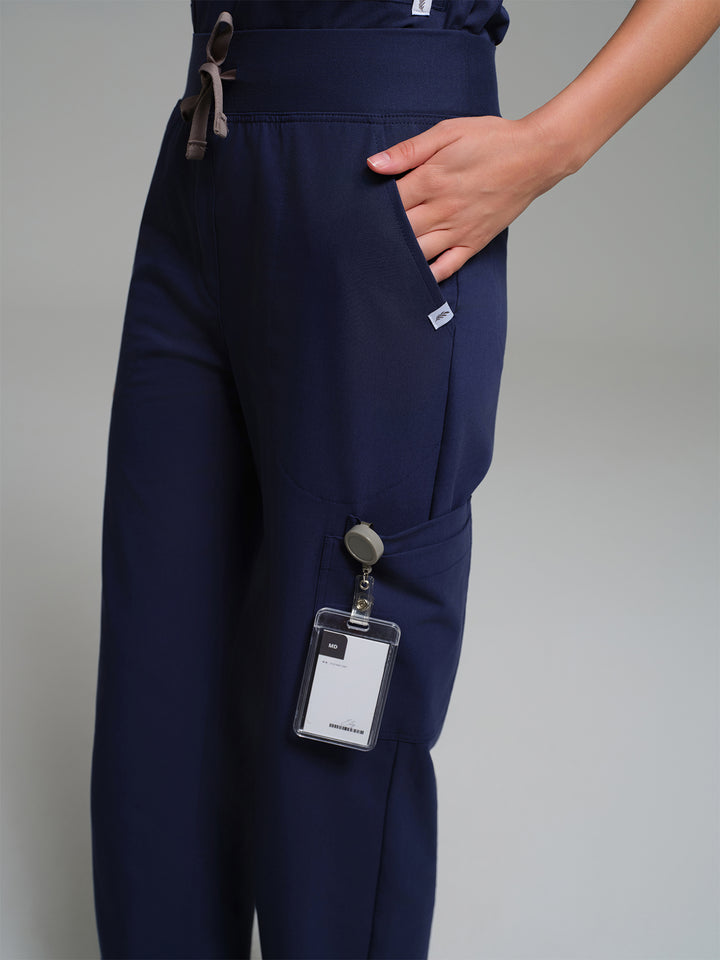 Cosa Lena® Kadın Wide Leg Pantolon - Açık Lacivert