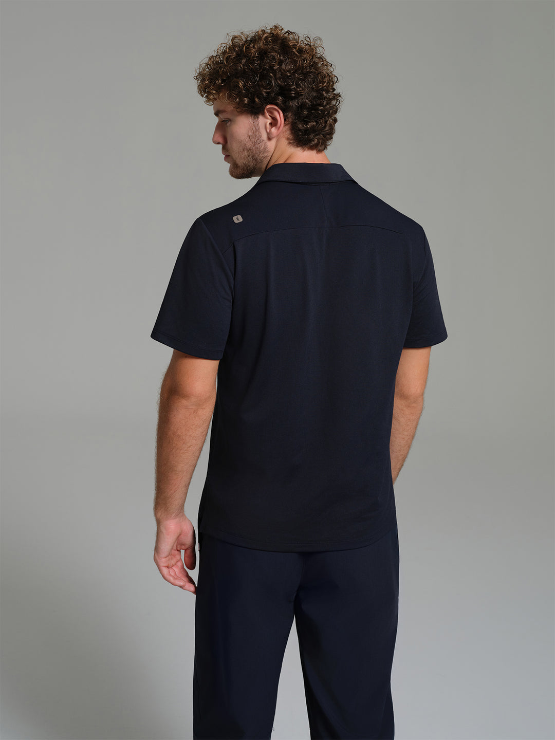 Cosa Move® Erkek Lycra Piqué Polo Yaka Üst - Lacivert