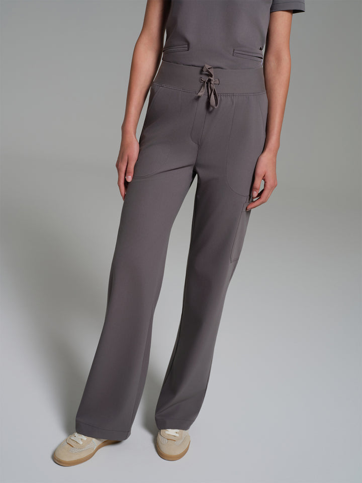 Cosa Lena® Kadın Wide Leg Pantolon - Antrasit