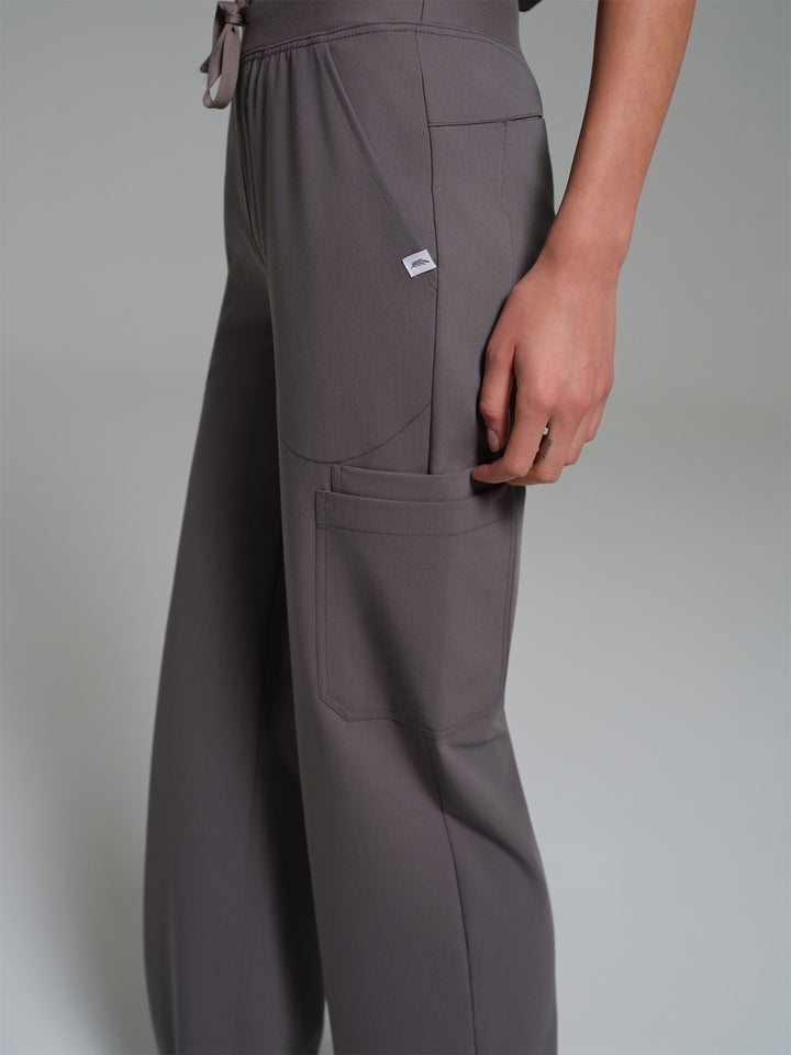 Cosa Lena® Kadın Wide Leg Pantolon - Antrasit