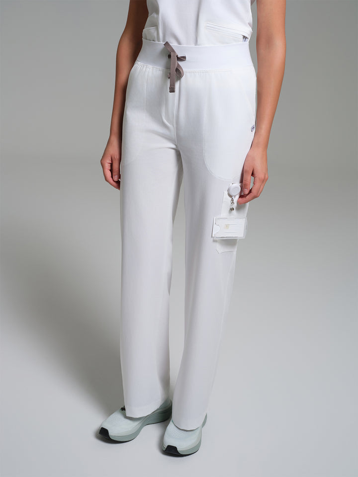 Cosa Lena® Kadın Wide Leg Pantolon - Beyaz