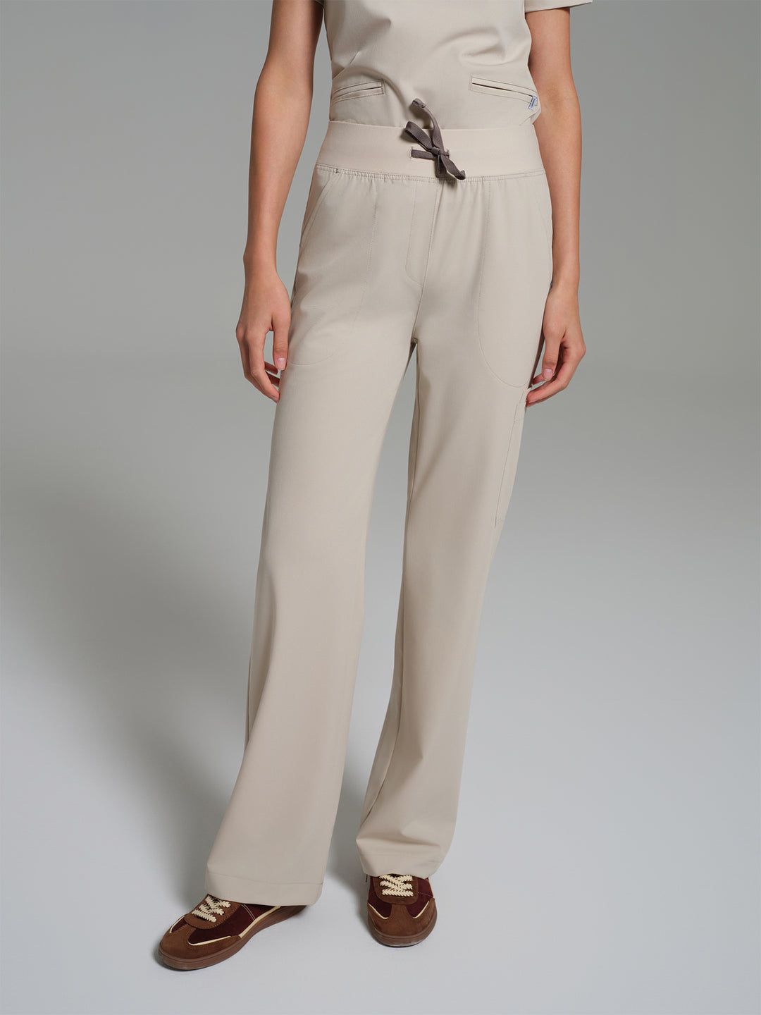 Cosa Lena® Kadın Wide Leg Pantolon - Açık Bej