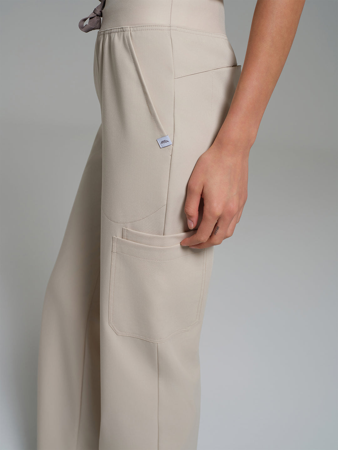 Cosa Lena® Kadın Wide Leg Pantolon - Açık Bej