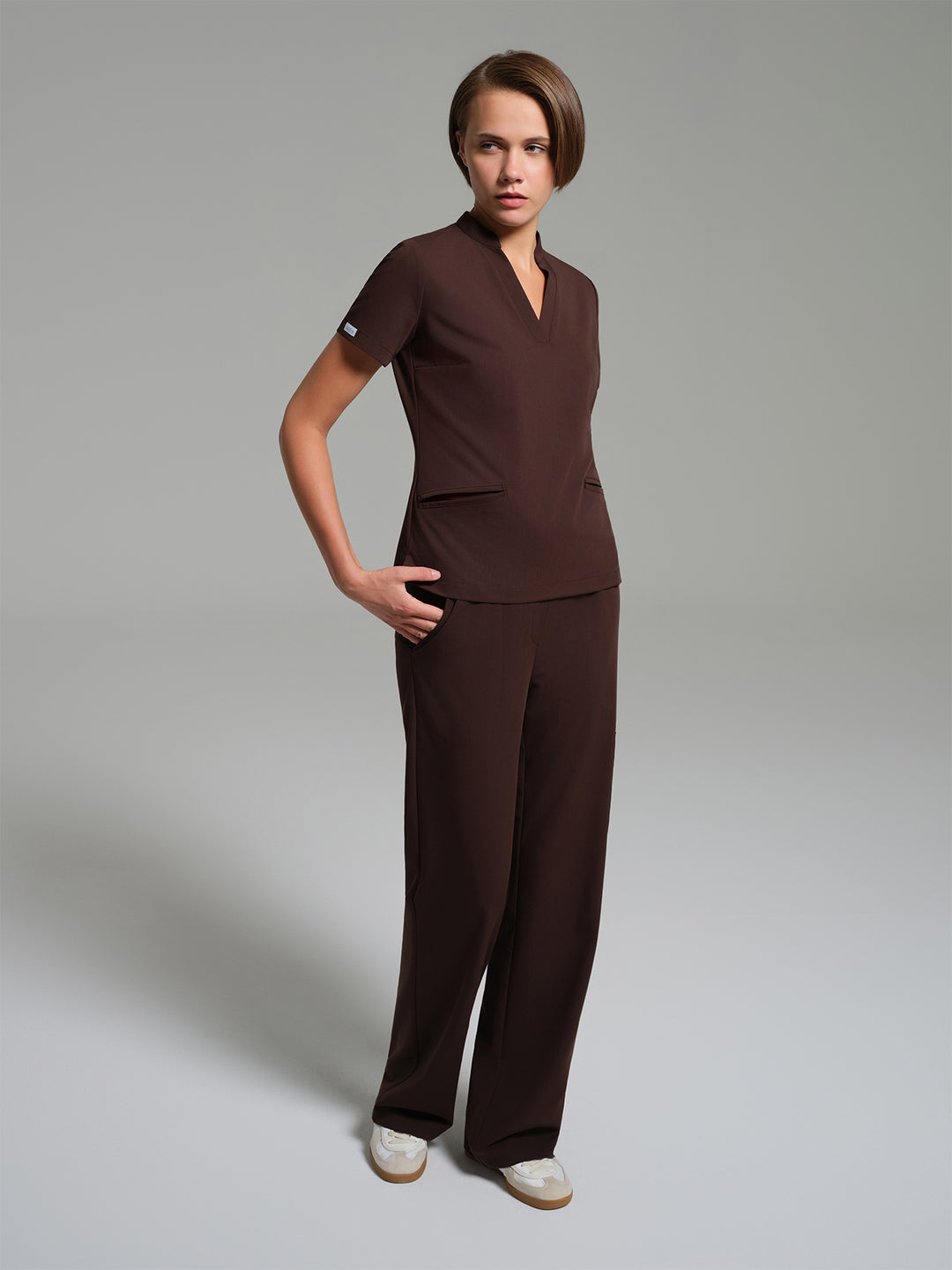 Cosa Lena® Kadın Wide Leg Pantolon - Kahverengi