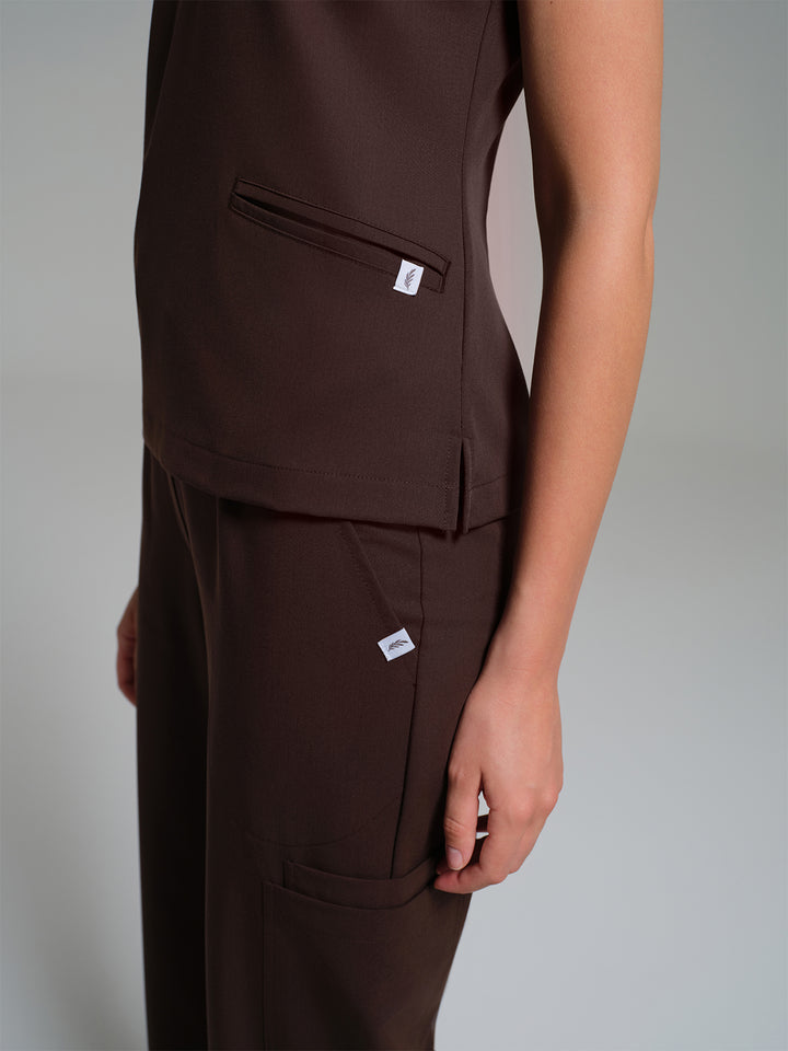 Cosa Lena® Kadın Wide Leg Pantolon - Kahverengi
