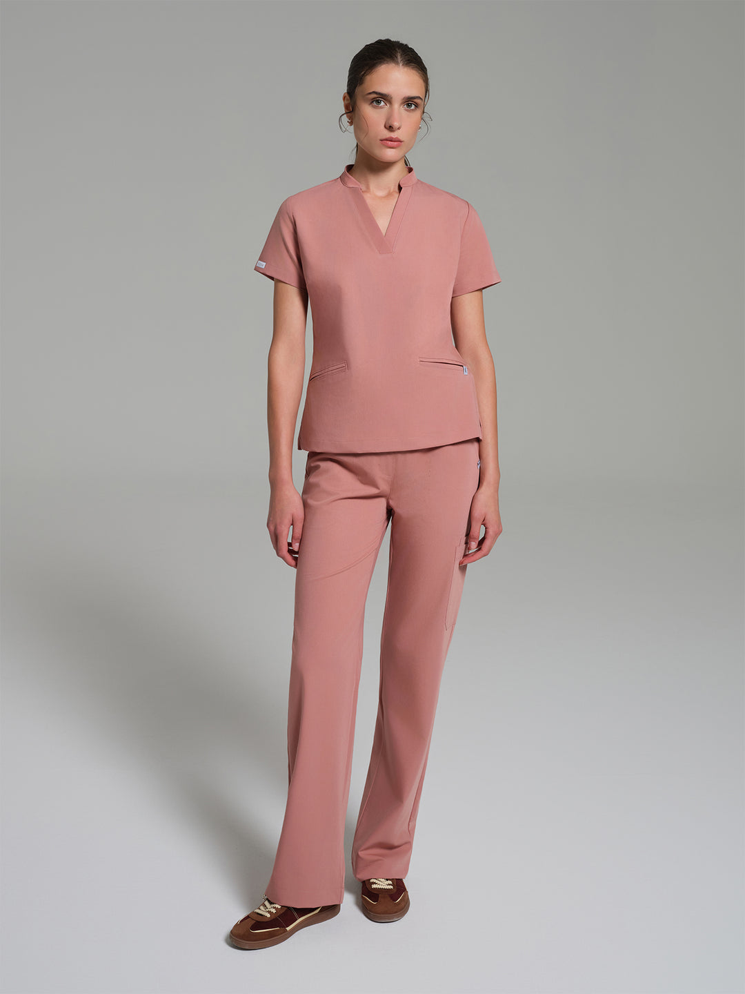 Cosa Lena® Kadın Wide Leg Pantolon - Pudra