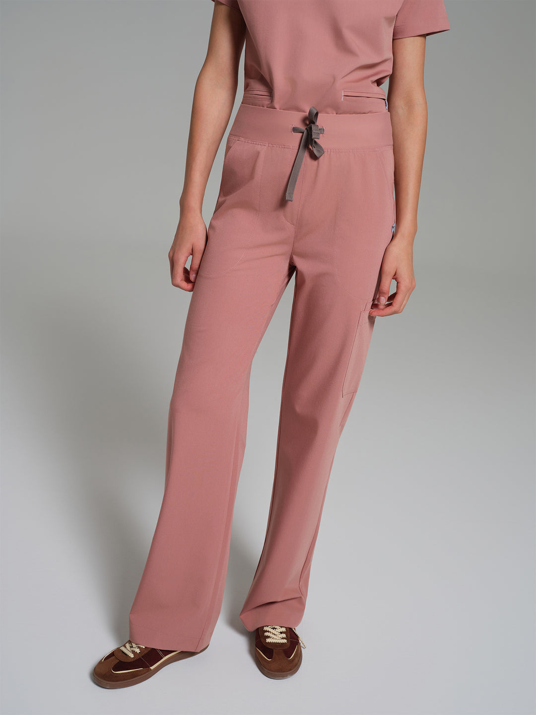 Cosa Lena® Kadın Wide Leg Pantolon - Pudra