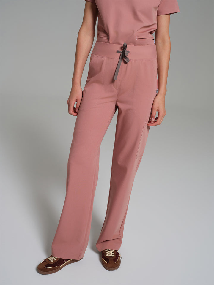 Cosa Lena® Kadın Wide Leg Pantolon - Pudra
