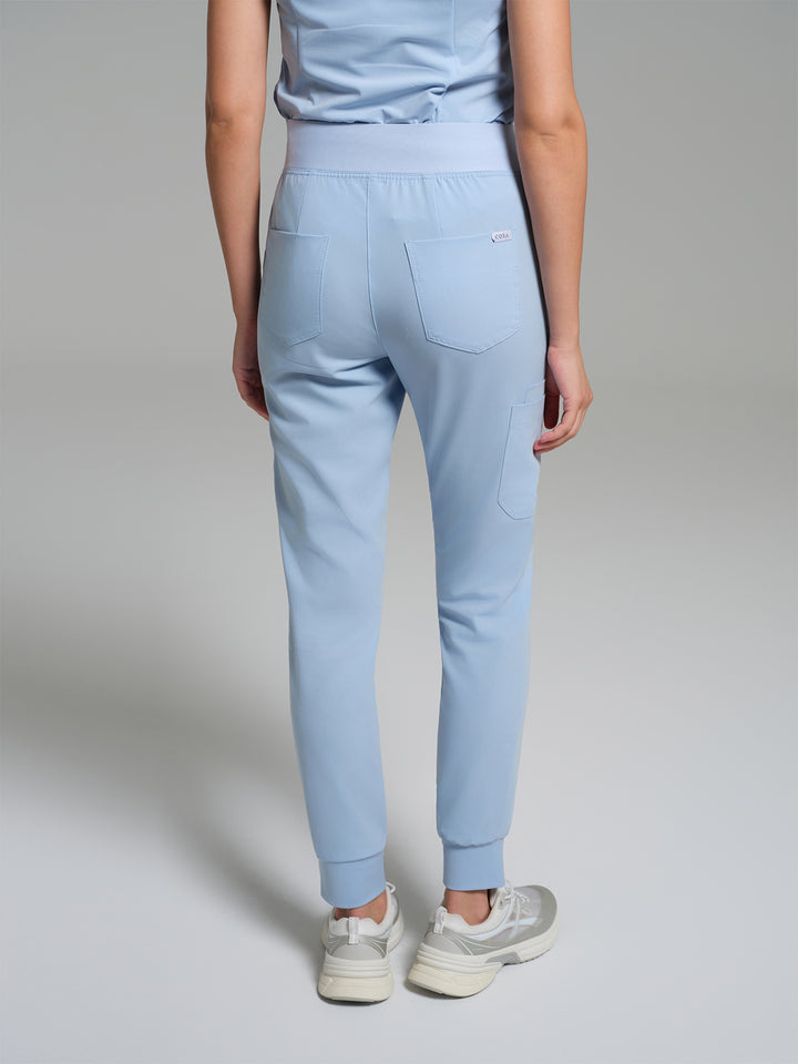 Cosa Etna®  Kadın Ribana Paça Pantolon - Buz Mavi