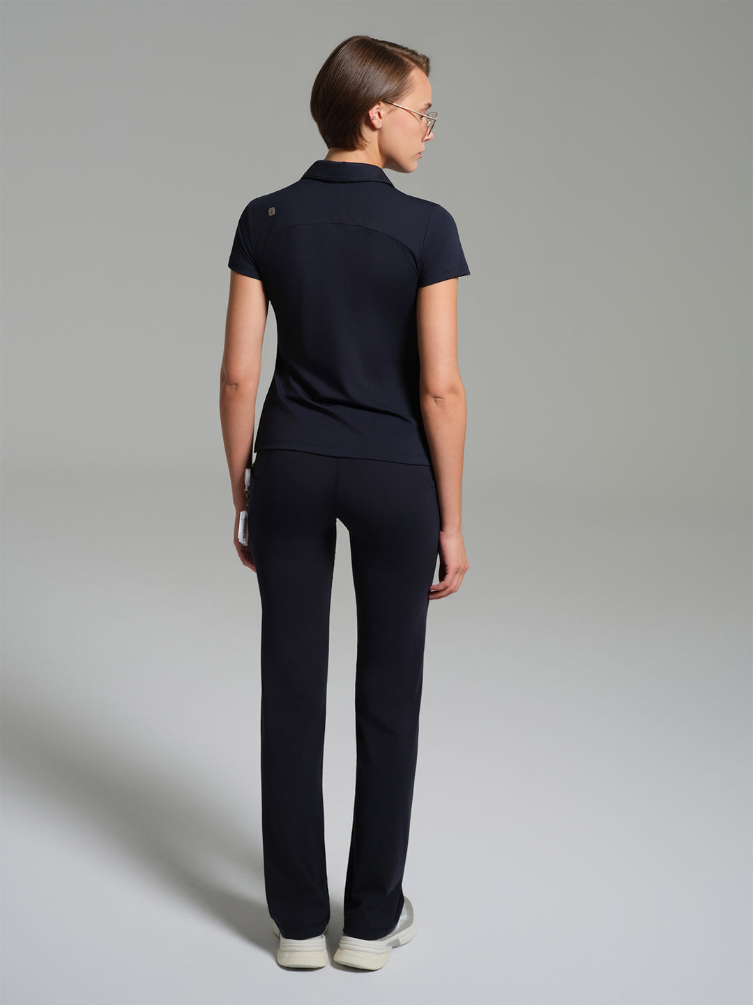 Cosa Move® Kadın Lycra Piqué Polo Yaka Üst - Lacivert