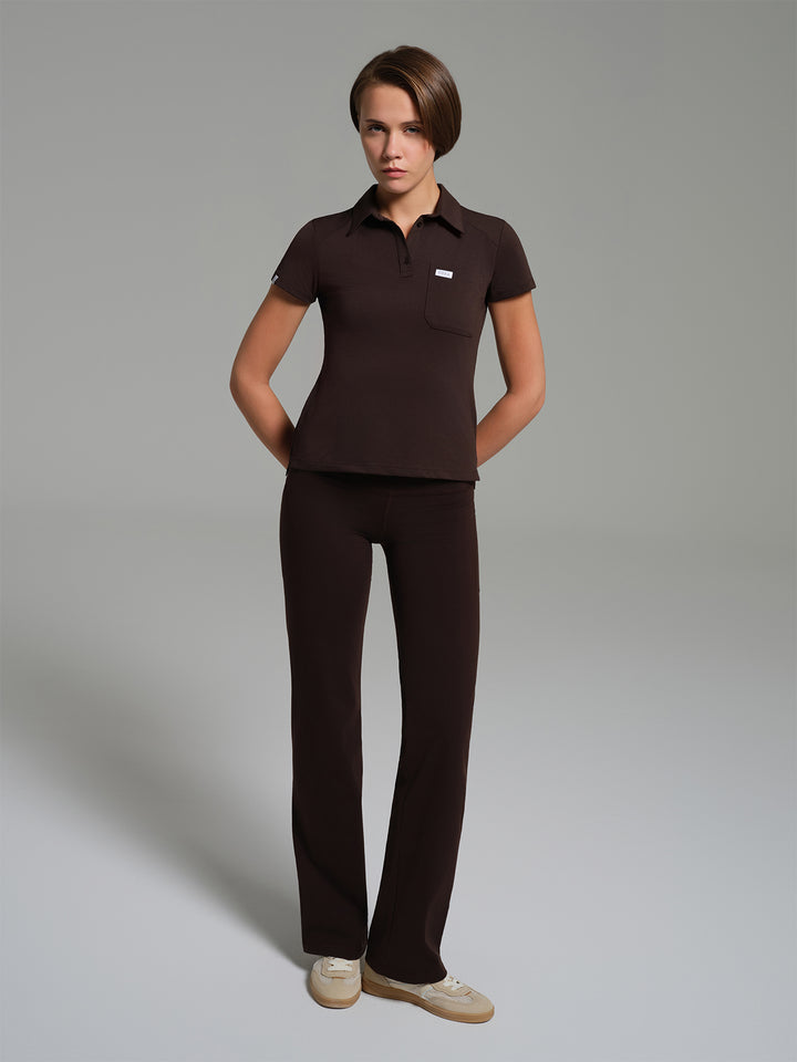 Cosa Move® Kadın Flare Tayt Pantolon - Kahverengi