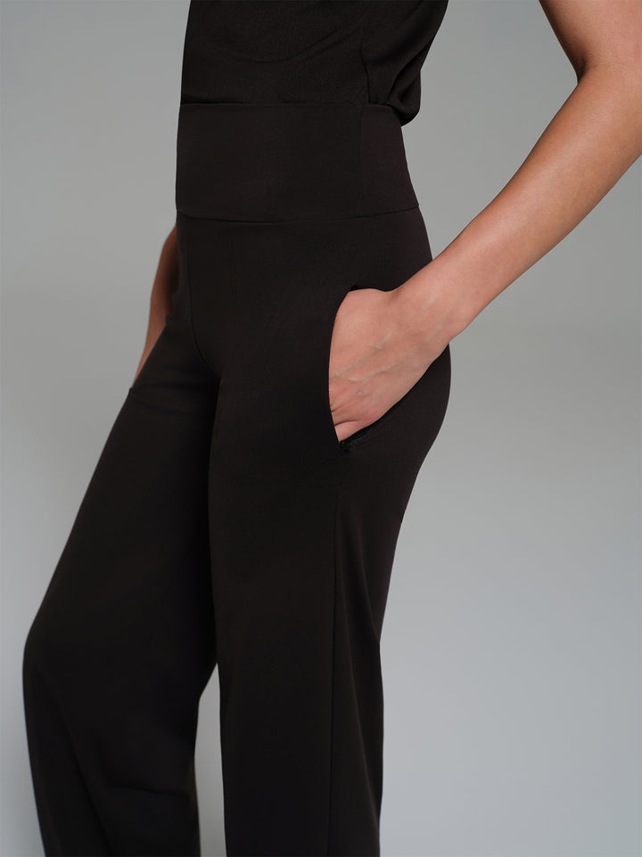 Cosa Move® Kadın Wide Leg Tayt Pantolon - Siyah