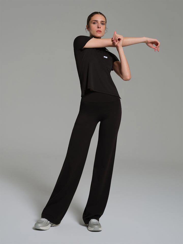 Cosa Move® Kadın Wide Leg Tayt Pantolon - Siyah