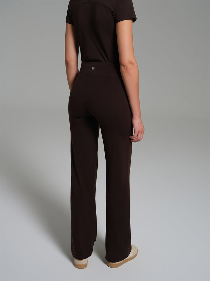 Cosa Move® Kadın Wide Leg Tayt Pantolon - Kahverengi