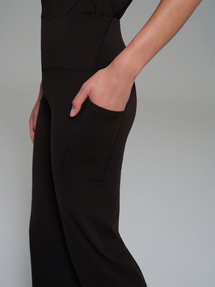 Cosa Move® Kadın Flare Tayt Pantolon - Siyah