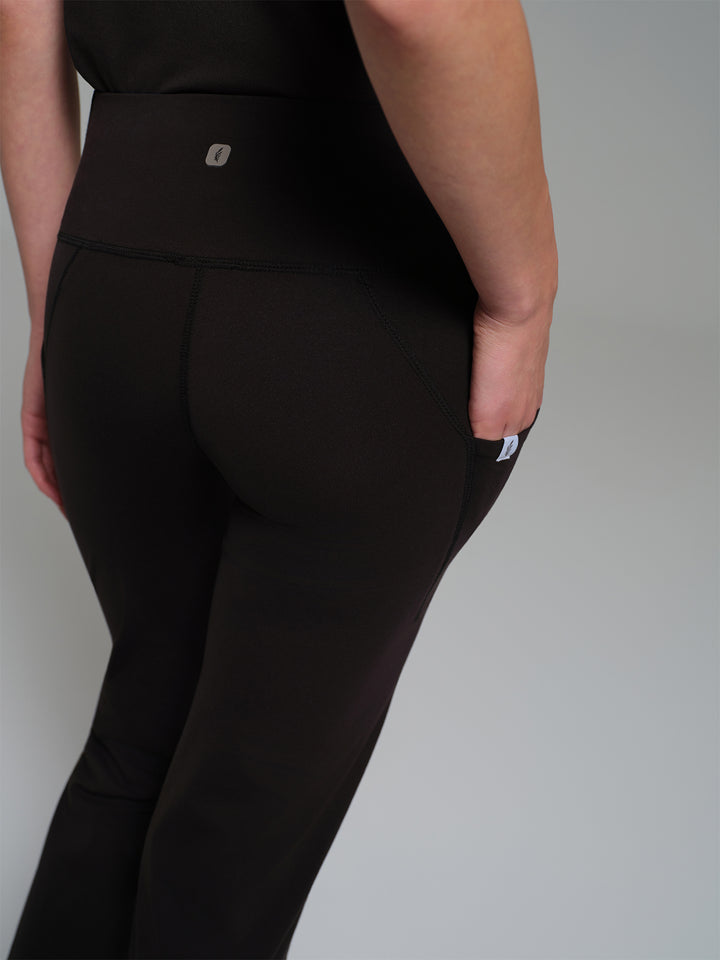 Cosa Move® Kadın Flare Tayt Pantolon - Siyah