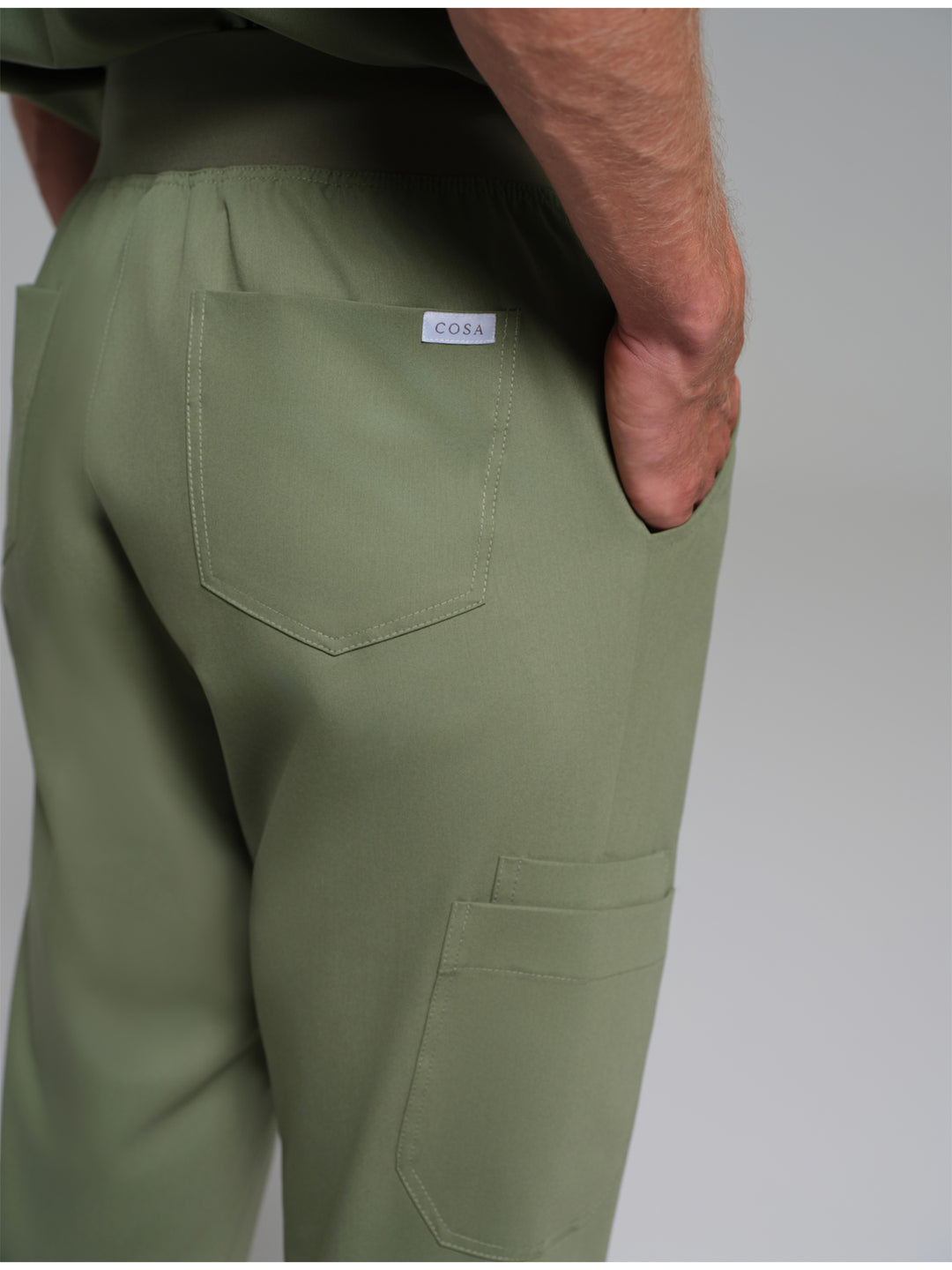 Cosa Etna®  Erkek Ribana Paça Pantolon - Çağla Yeşili
