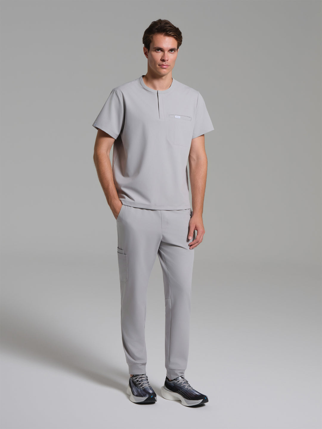 Cosa Etna®  Erkek Ribana Paça Pantolon - Açık Gri