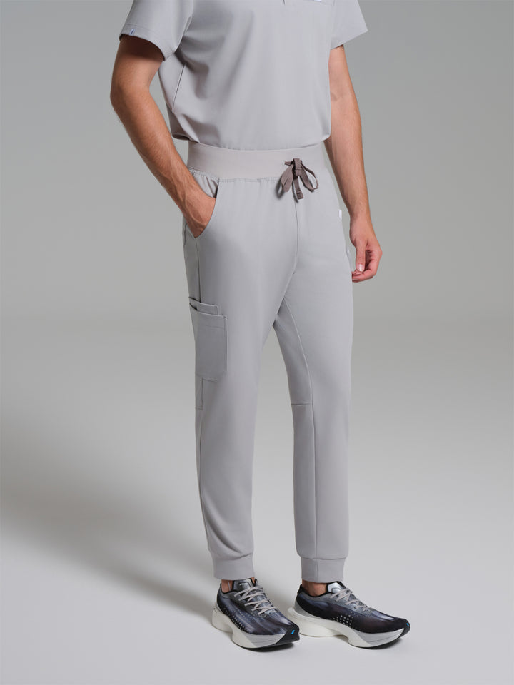 Cosa Etna®  Erkek Ribana Paça Pantolon - Açık Gri