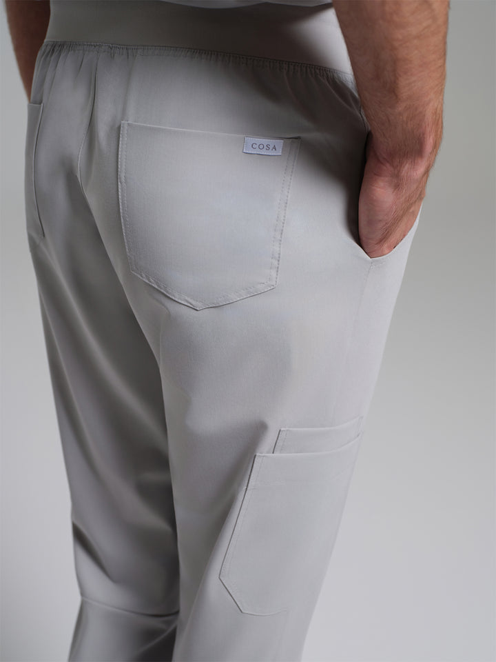 Cosa Etna®  Erkek Ribana Paça Pantolon - Açık Gri