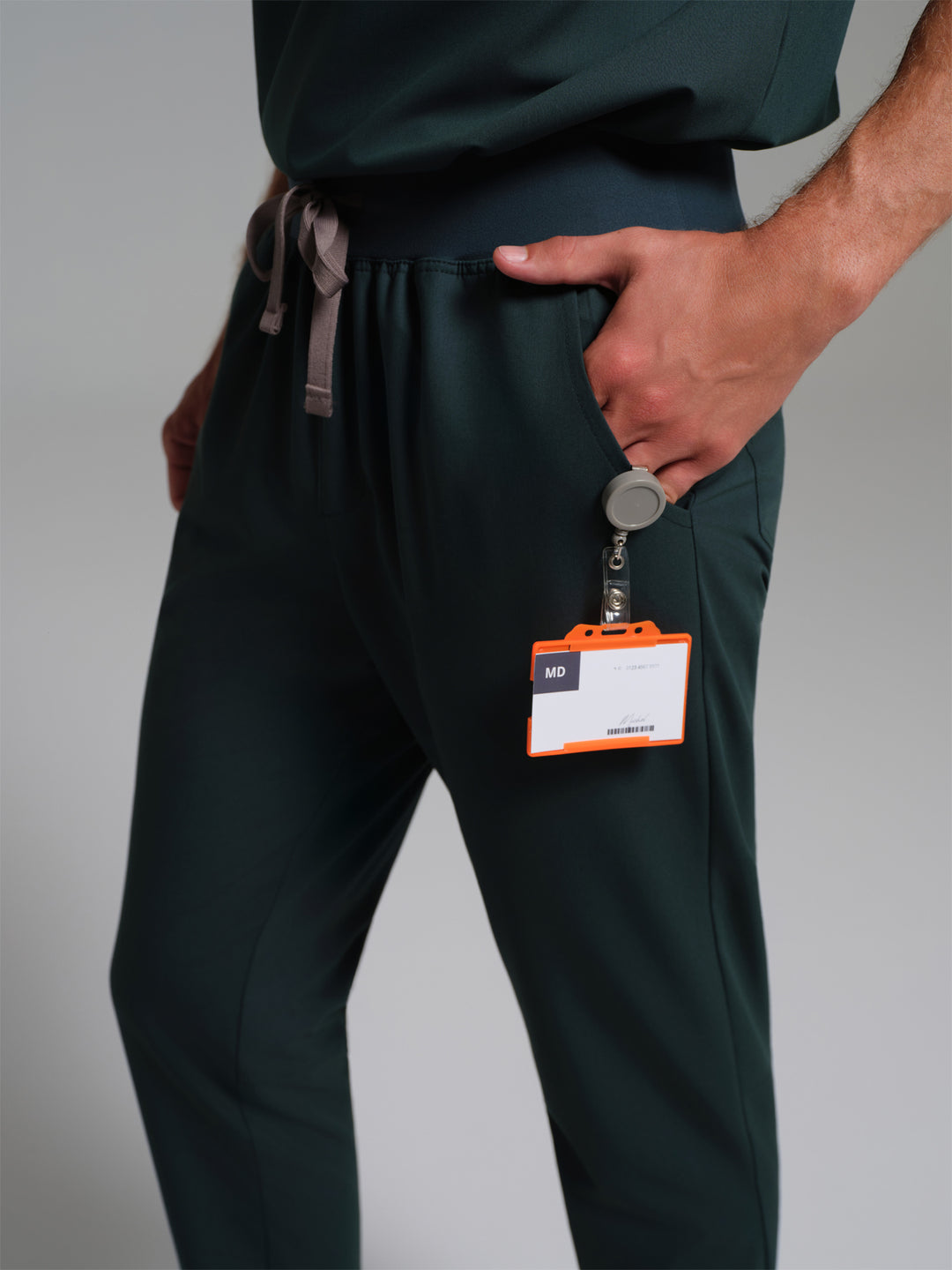 Cosa Etna®  Erkek Ribana Paça Pantolon - Petrol Yeşili
