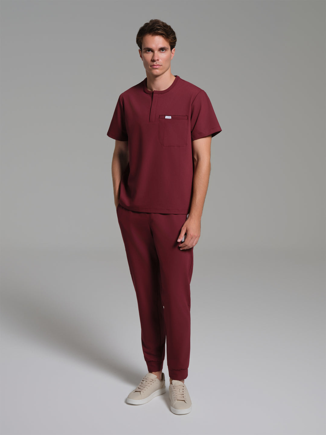 Cosa Etna®  Erkek Ribana Paça Pantolon - Bordo
