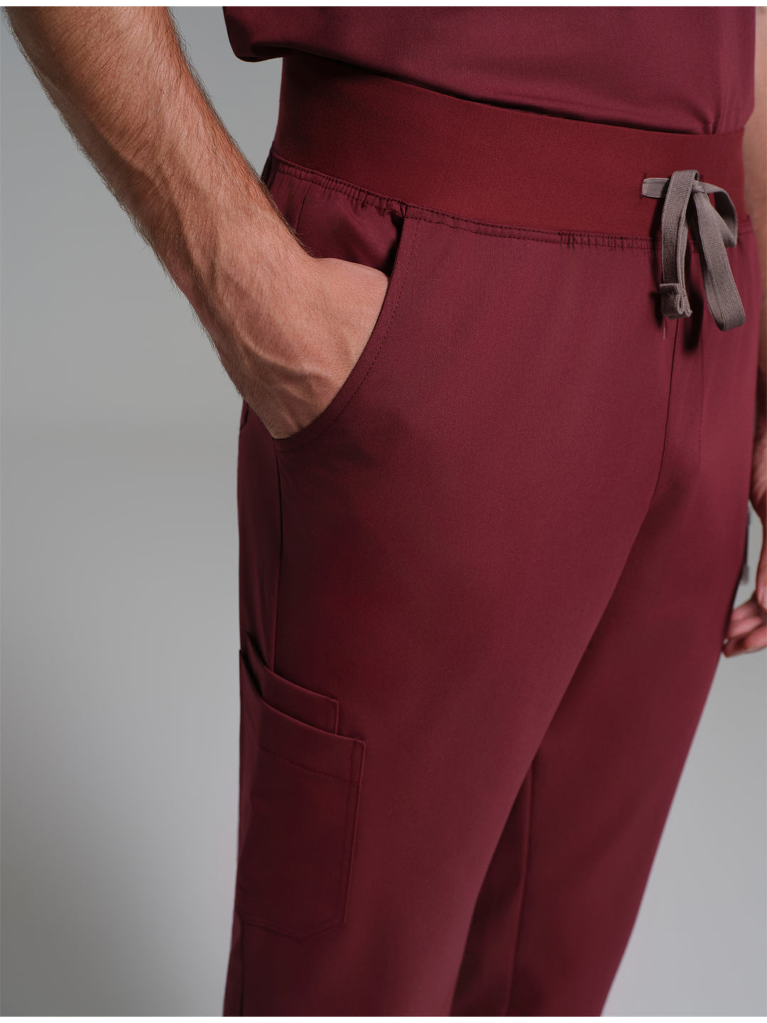 Cosa Etna®  Erkek Ribana Paça Pantolon - Bordo