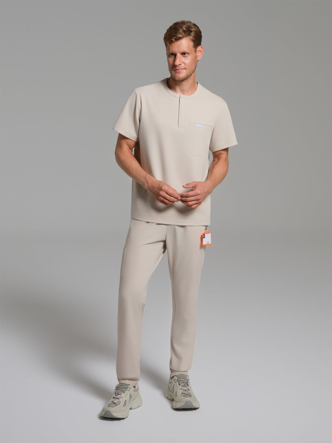 Cosa Etna®  Erkek Ribana Paça Pantolon - Açık Bej